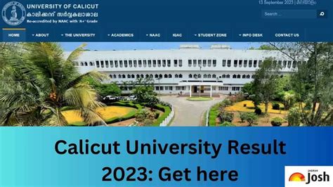 Calicut University Results 2023 .